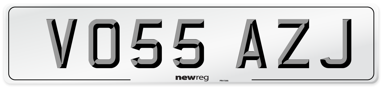 VO55 AZJ Number Plate from New Reg